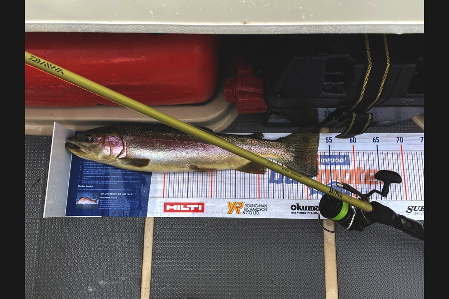 Ian Pedersen caught this 52.0cm Trout at BOP during The Hirepool Baitmates Fishing Comp