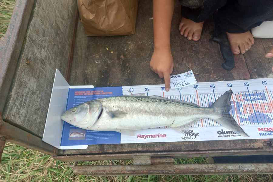Davey Huata caught this 47.5cm Kahawai at Hawkes Bay during The Hirepool Baitmates Fishing Comp